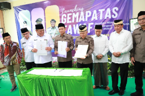 GEMATAS TAWAF Diluncurkan di Tangerang, 1.634 Sertipikat Tanah Wakaf Ditarget Rampung 2026