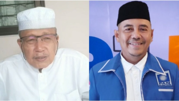 Tokoh masyarakat Pejuang Medan Satria H. Umar Fauzi Bin KH. Muntaha (Kiri) dan calon Ketua DPD PAN Kota Bekasi periode 2025-2030  Lukmsn Hakim.