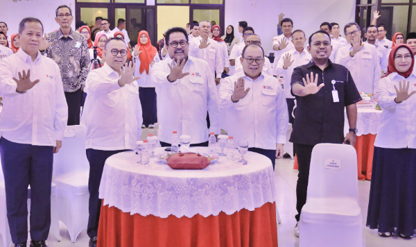 Wagub DKI Jakarta Rano Karno secara resmi membuka Musyawarah Kerja Provinsi (Mukerprov) Palang Merah Indonesia (PMI) DKI Jakarta Tahun 2026 di Gedung Muhammadiyah, Jalan Kramat Raya, Jakarta Pusat, Selasa (28/1/2026).