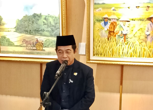 Pameran tunggal Sarnadi Adam jadi bukti budaya Betawi mampu menembus panggung global. Ketua DPRD DKI Jakarta pun memberikan apresiasi dan dorongan penuh agar seni lokal tetap menjadi identitas kuat Jakarta di tengah modernisasi.(Dok.SP/7/4/2026).