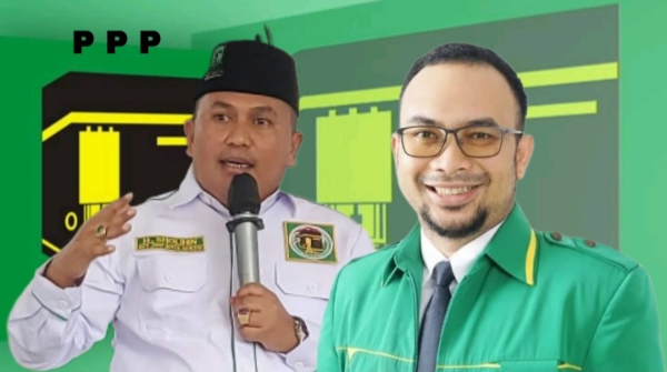Ketua DPC PPP Kota Bekasi yang dicopot H. Sholihin alias Gus Shol dan H. Nawal Husni yang ditunjuk sebagai Pelaksana Tugas (Plt)