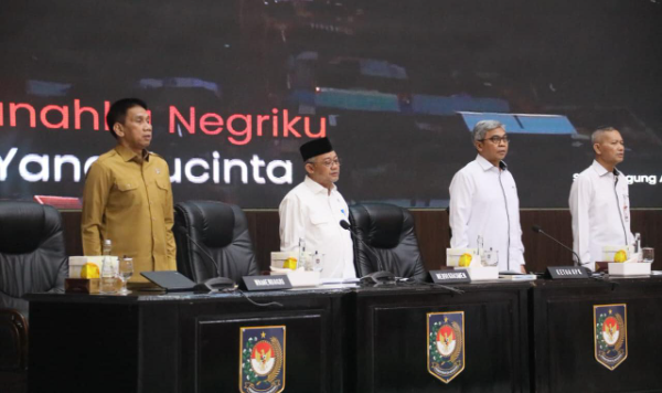 Wakil Menteri Dalam Negeri (Wamendagri) Akhmad Wiyagus mengapresiasi peluncuran panduan dan bahan ajar pendidikan antikorupsi di Gedung Sasana Bhakti Praja (SBP) Kementerian Dalam Negeri (Kemendagri), Jakarta, Senin (11/5/2026).