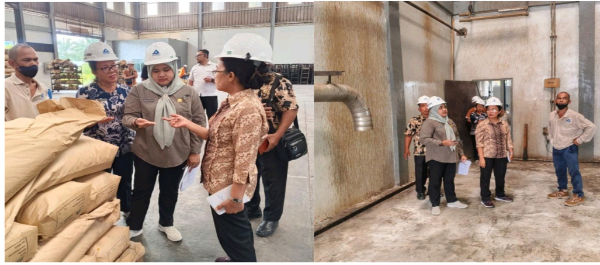 Tim gabungan Pemprov Sumatera Utara saat melakukan kunjungan kerja dan inspeksi lapangan di Pabrik Resiprene PT Industri Karet Nusantara (IKN), Kamis (9/7), untuk meninjau kepatuhan perizinan usaha, ketenagakerjaan, serta pengelolaan lingkungan.