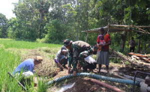 Jelang Berakhir TMMD, Kodim 1628/Sumbawa Barat Terus Garap Program Tambahan Pembuatan Sumur Bor