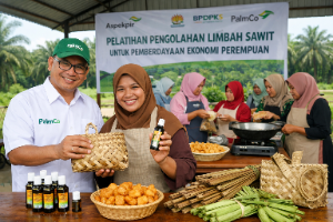PTPN IV PalmCo Dorong Kemandirian Ekonomi Perempuan Lewat Inovasi Olahan Limbah Sawit Bernilai Ekspor
