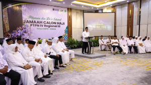 Momentum Haji 2026, Holding Perkebunan Nusantara Berangkatkan 68 Jemaah Calon Haji dari PTPN IV Regional III