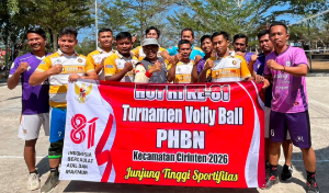 HUT RI ke-81, Camat Cirinten Resmi Buka Turnamen Voli PHBN 2026