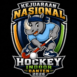 FHI Banten Rilis Logo Kejurnas Hoki Indoor 2026, Angkat Filosofi Badak Bercula Satu