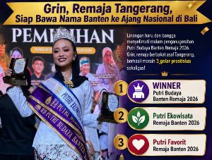 Raih Tiga Gelar Putri Budaya Banten 2026, Grin Siap Bawa Nama Banten ke Ajang Nasional di Bali