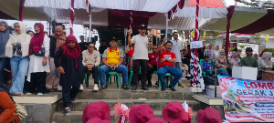 Semarak HUT ke-81 RI, Camat dan Kapolsek Cirinten Meriahkan Lomba Gerak Jalan 64 Regu
