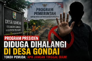 Program Pemerintah Diduga Dihalangi di Desa Gondai, Tokoh Pemuda Desak APH Turun Tangan