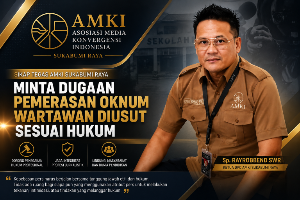 AMKI Sukabumi Raya Minta Dugaan Pemerasan Oknum Wartawan Diusut Tuntas Sesuai Hukum