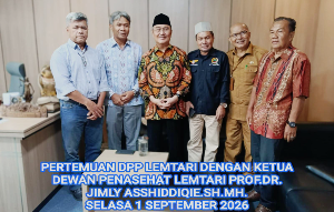 DPP LEMTARI Siapkan Penobatan Prof. Jimly Asshiddiqie sebagai Tokoh Adat Nasional