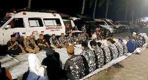 BAPERA Banten Gelar Istighosah di Posko Carita, Doakan 8 Orang Hilang di Selat Sunda Segera Ditemukan