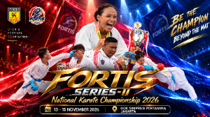 FORTIS Series-II 2026 Hadirkan 231 Kelas Karate, Bawa Semangat “Champion Beyond The Mat”