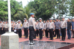 Kabid Propam Polda Banten Pimpin Apel di Polres Lebak, Ingatkan Anggota soal Disiplin dan Pungli